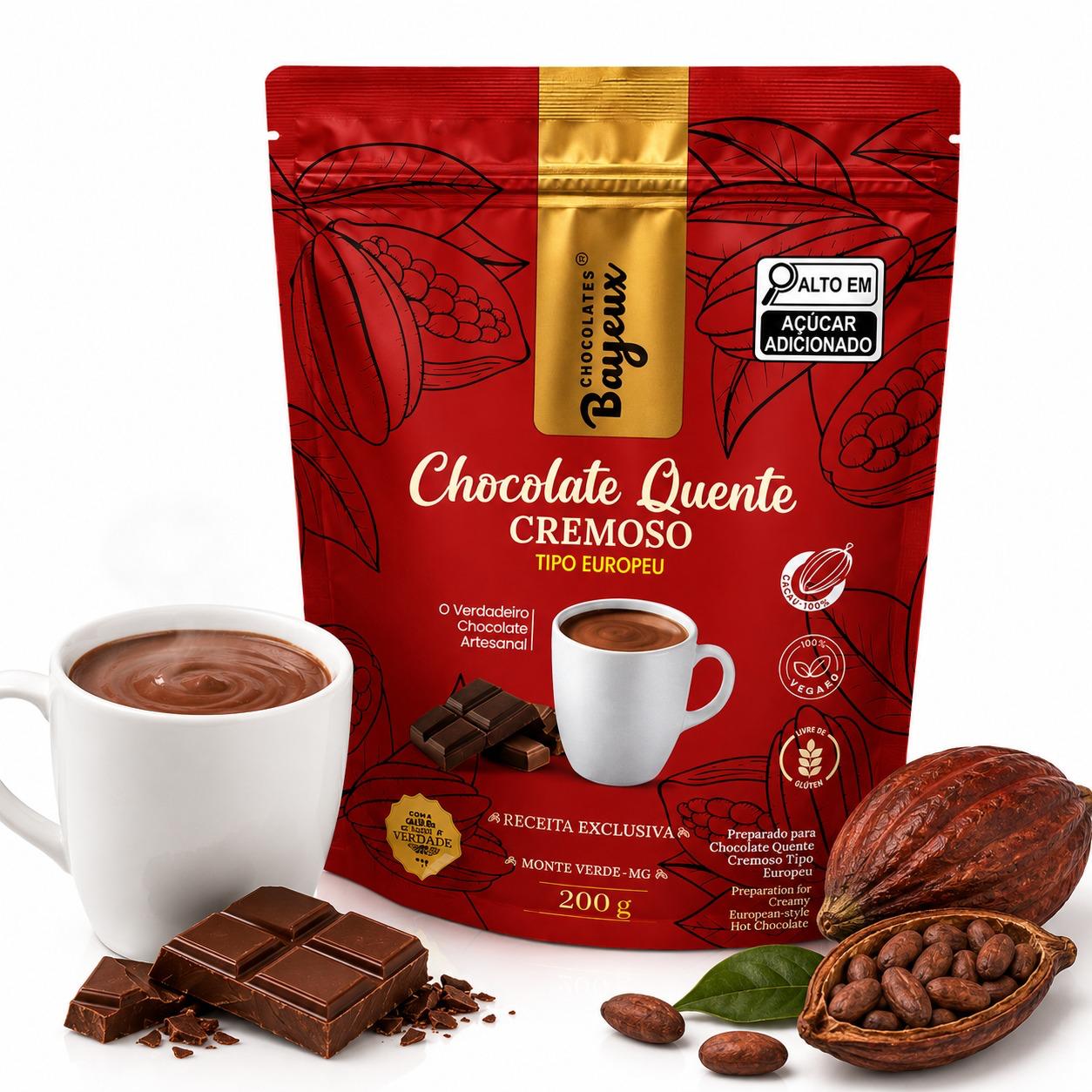 Chocolate Quente Cremoso Tipo Europeu Bayeux 200g